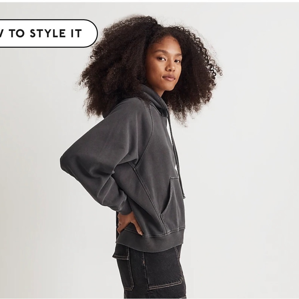 New - Madewell Terry Relaxed Raglan-Sleeve Sweatshirt.
